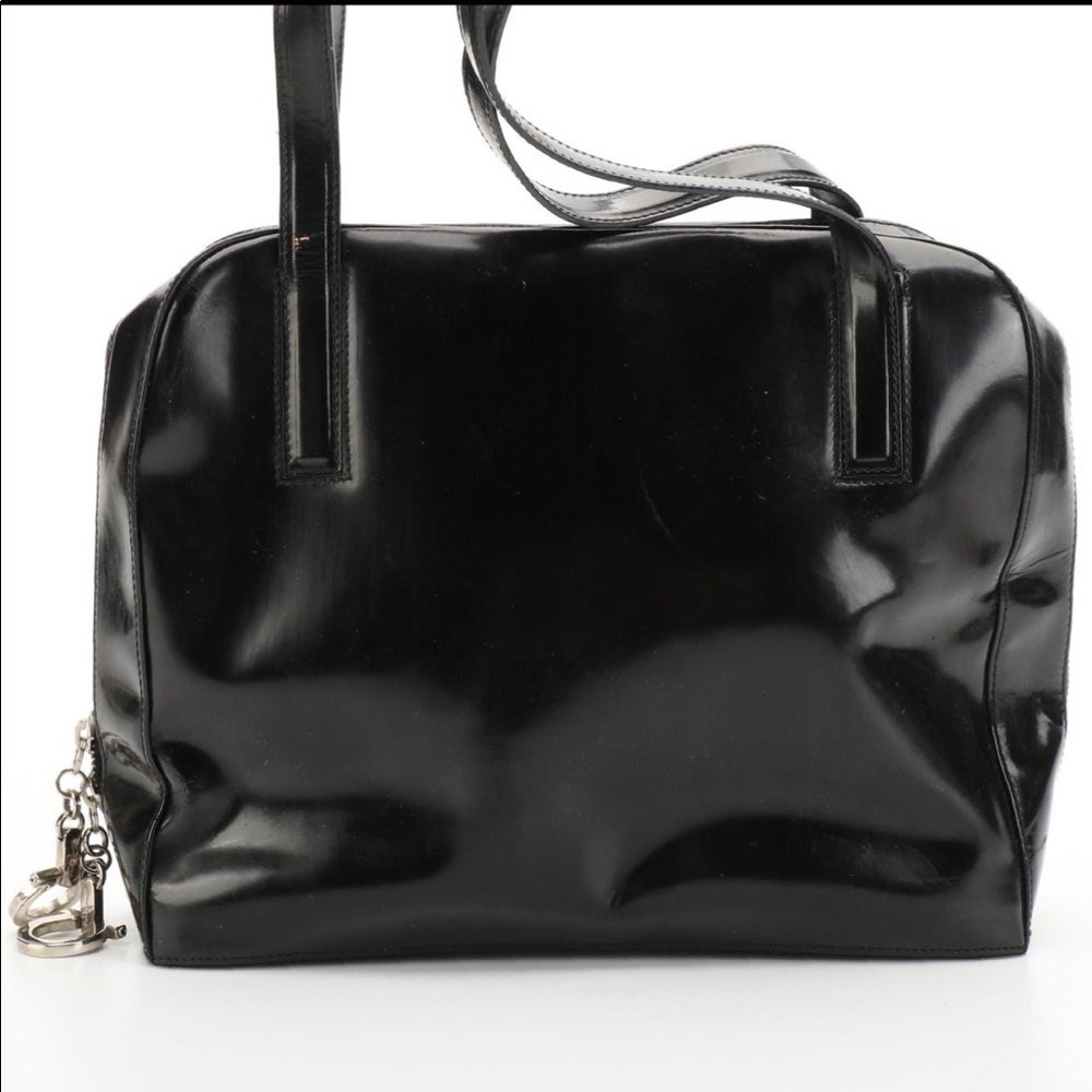 Salvatore Ferragamo Nylon Jacquard, Leather